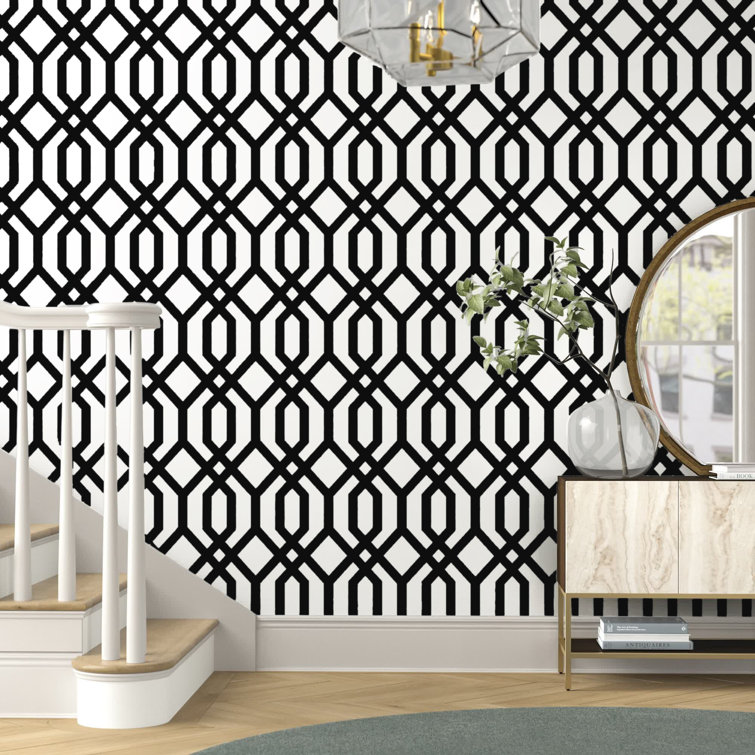 Mercury Row® Mckamey Gazebo Lattice Peel and Stick Wallpaper Roll